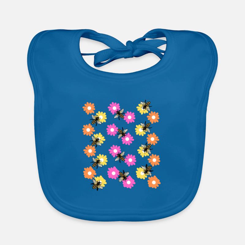 Bienenblumen Geschenkidee Baby Bio-Lätzchen