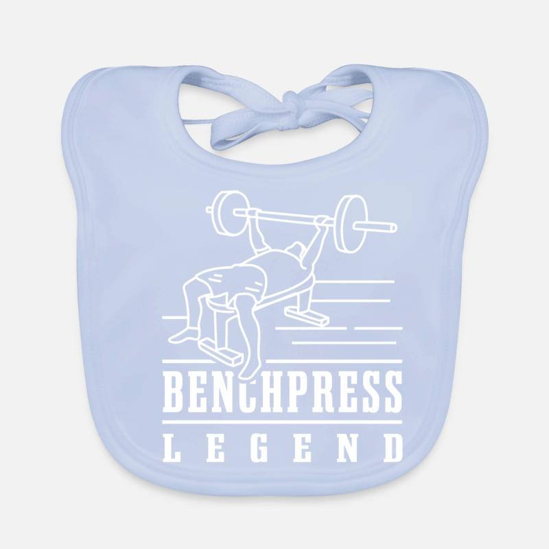 Benchpress Lifting Gym Training Bench Organic Baby Bibs