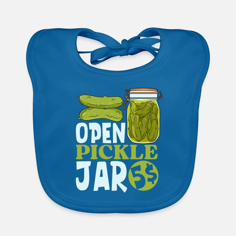 Cucumber jar open 5 dollars - cucumbers Organic Baby Bibs