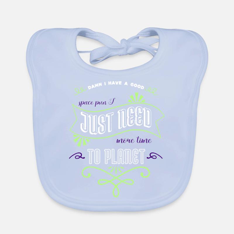 Space Ship Physics Birthday Present Astrology Organic Baby Bibs
