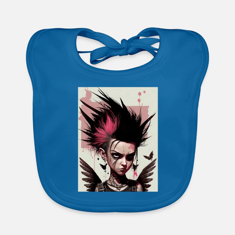Fée punk cool Bavoir bio Bébé