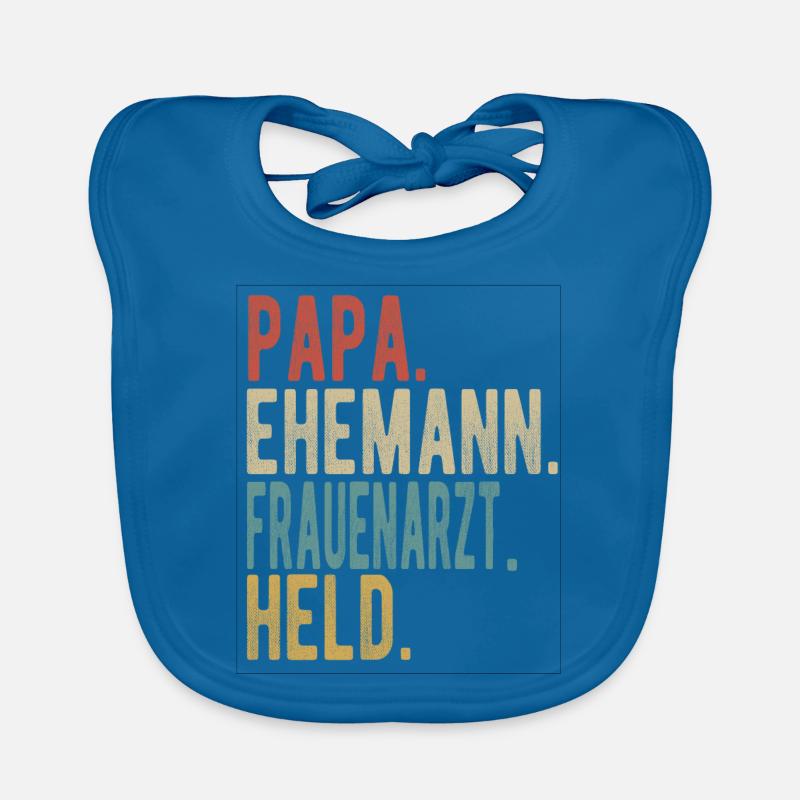 Frauenarzt Papa Ehemann Held Baby Bio-Lätzchen