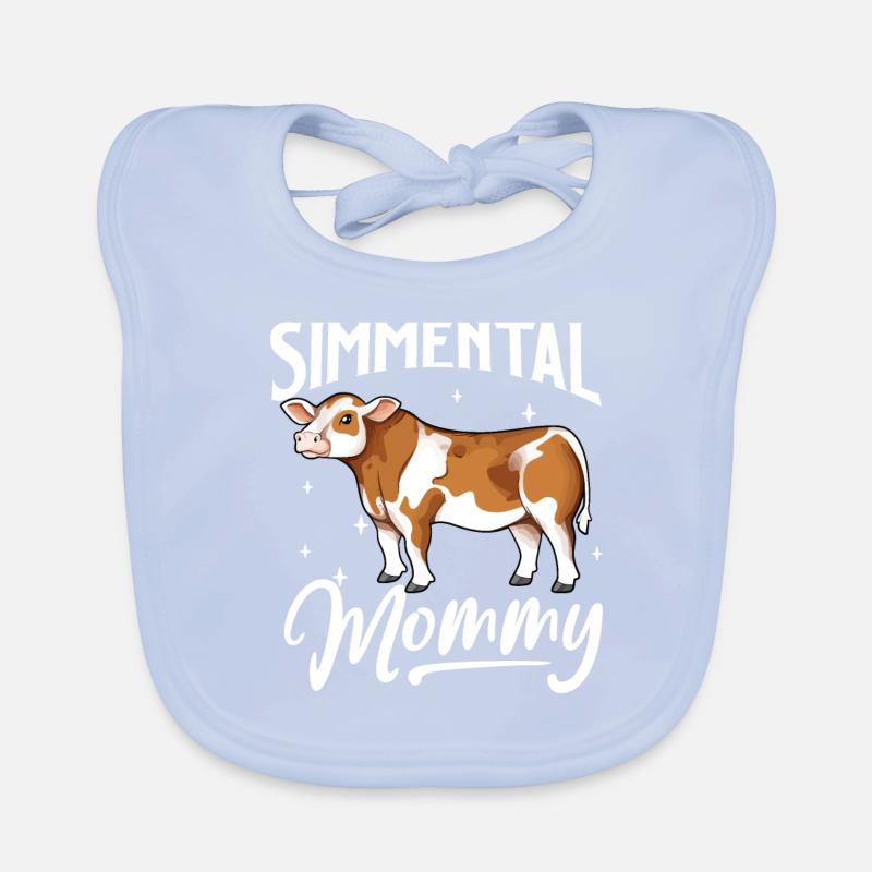 Simmental Mommy - Simmental Beef Organic Baby Bibs