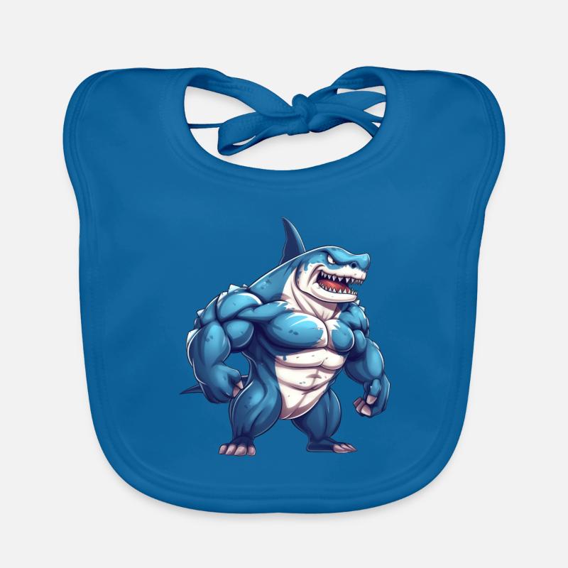 Bodybuilder Shark Bavoir bio Bébé