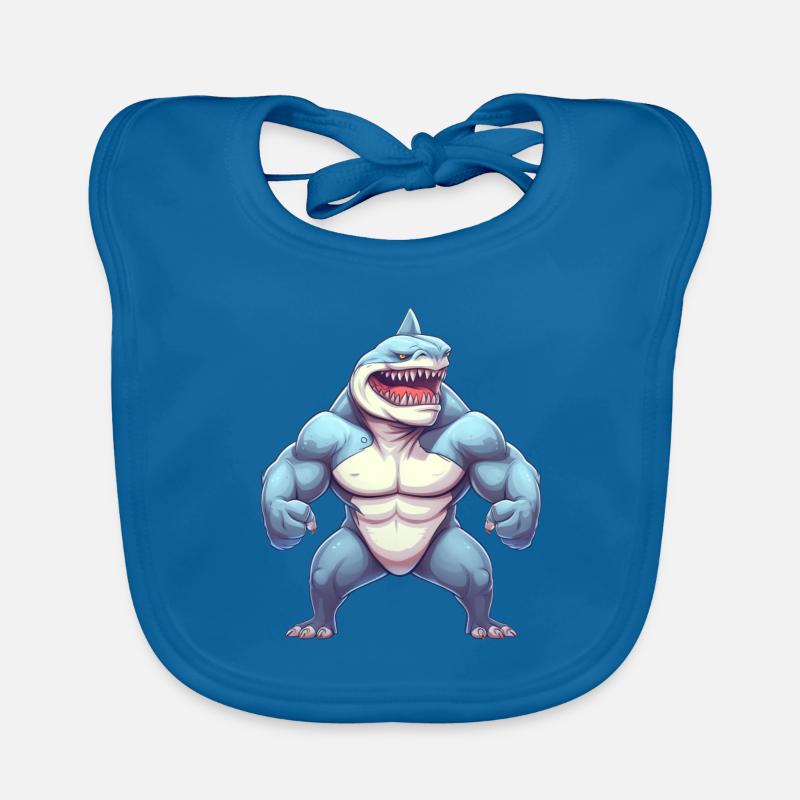 Bodybuilder Shark Bavoir bio Bébé