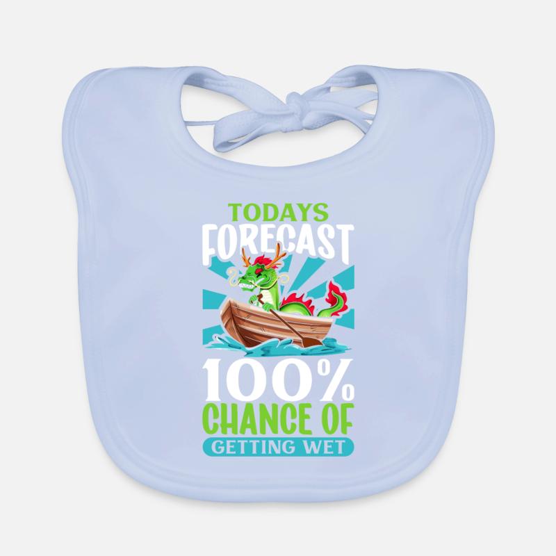 Heute wird es nass - Drachenboot Baby Bio-Lätzchen