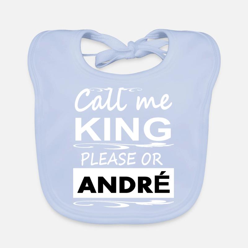 Je m’appelle André, je suis André King André Gift Bavoir bio Bébé