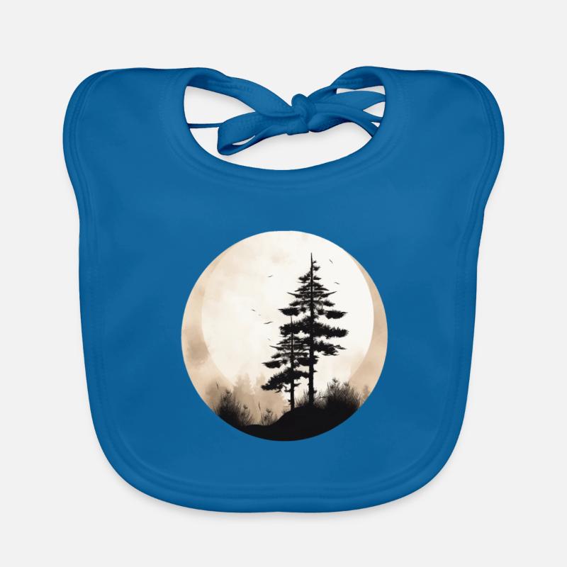 Pine tree Organic Baby Bibs
