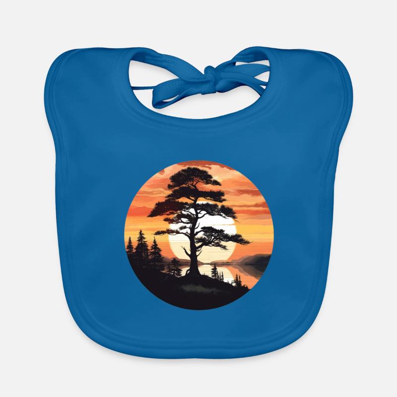 Pine tree Organic Baby Bibs