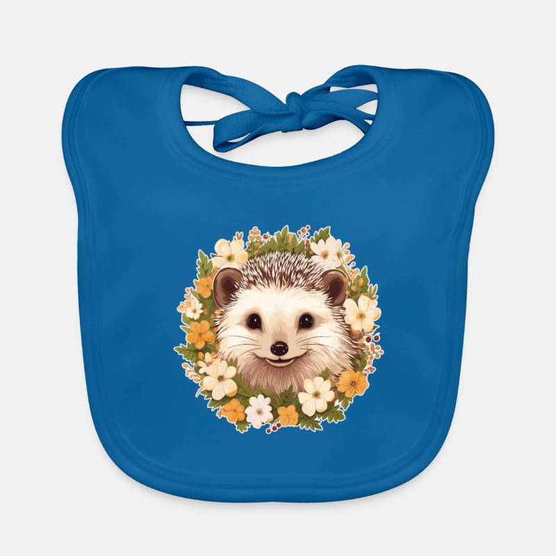 Hérisson mignon Bavoir bio Bébé