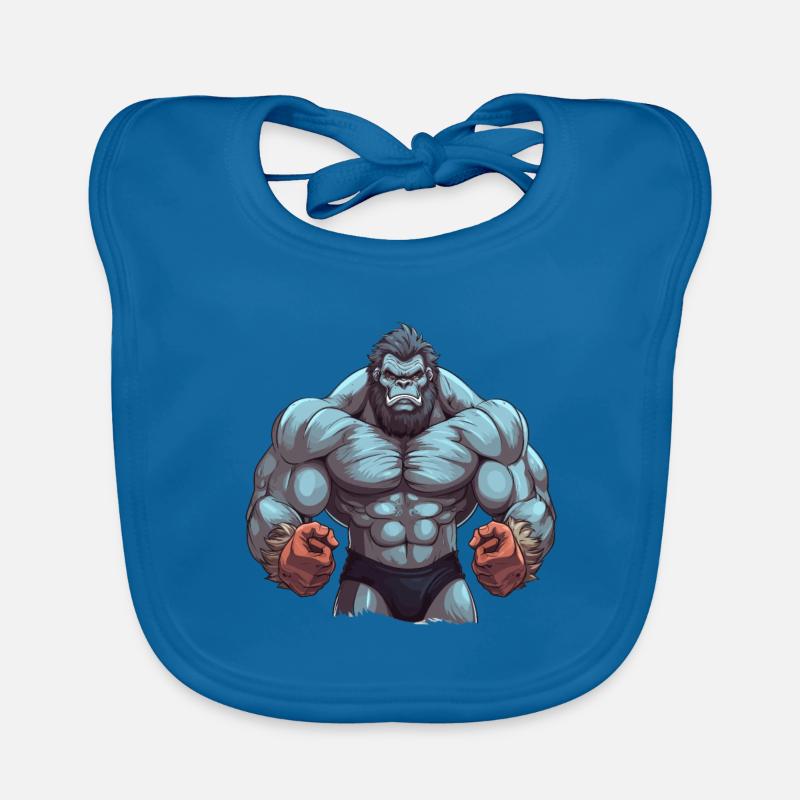 Bodybuilder Gorilla Bavoir bio Bébé