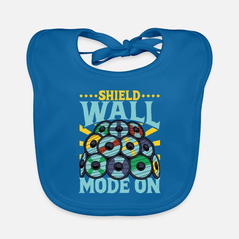 Shield Wall Mode On - Wikinger Schildwall Baby Bio-Lätzchen