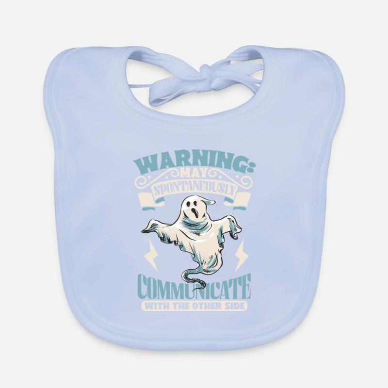 Communicate with Ghosts - Ghostbusters Organic Baby Bibs