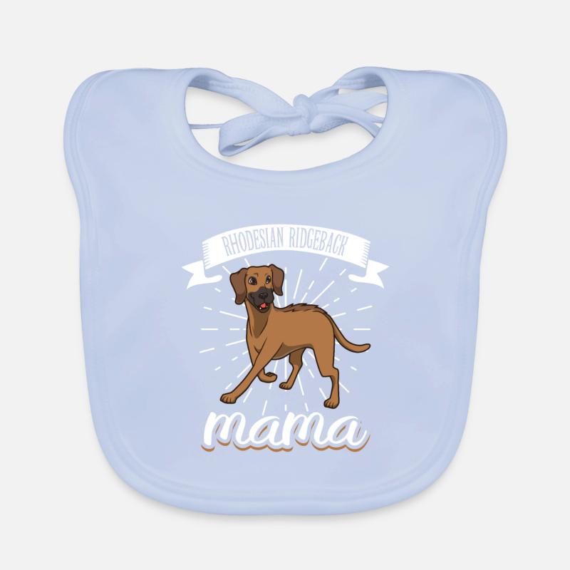 Rhodesian Ridgeback Mom - Rhodesian Ridgeback Bavaglino ecologico per neonato