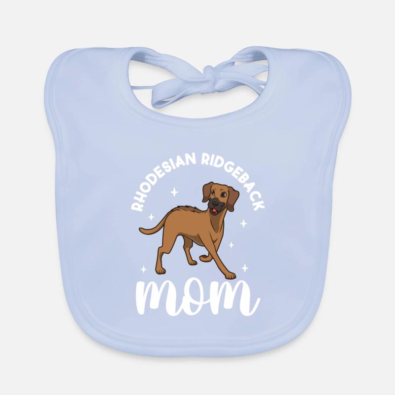 Rhodesian Ridgeback Mom - Rhodesian Ridgeback Organic Baby Bibs