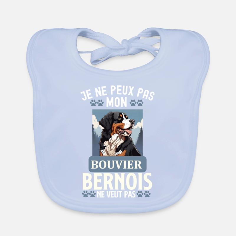 Bouvier bernois chien doux Bavoir bio Bébé