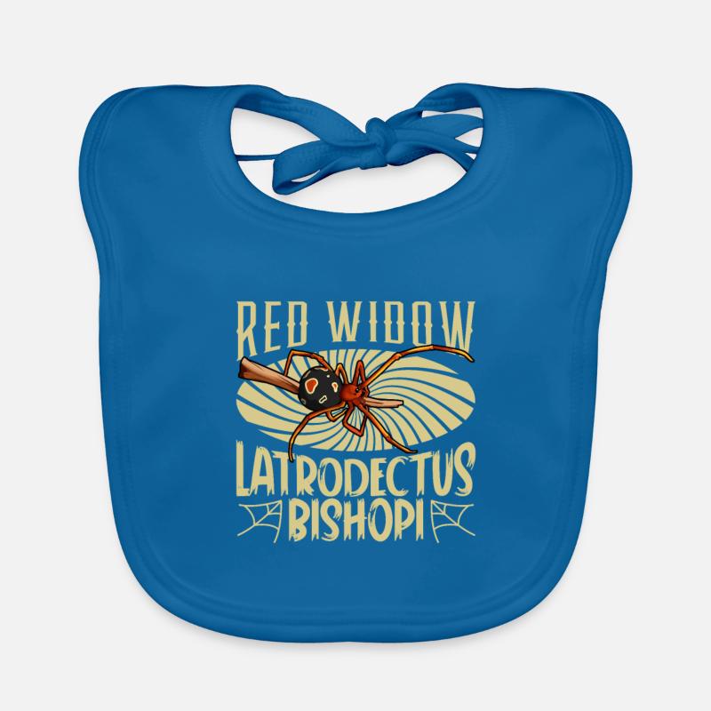 Red widow spider Organic Baby Bibs