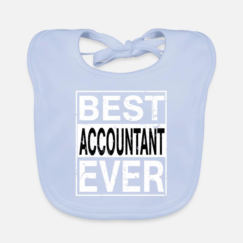 Meilleur comptable de tous les temps Cadeau de comptable Bavoir bio Bébé