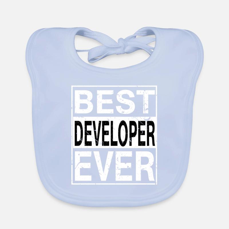 Best Developer Ever Developer Gift Organic Baby Bibs
