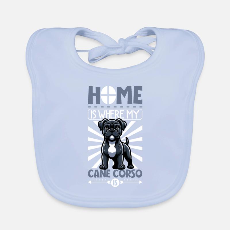 Zuhause - Cane Corso Baby Bio-Lätzchen