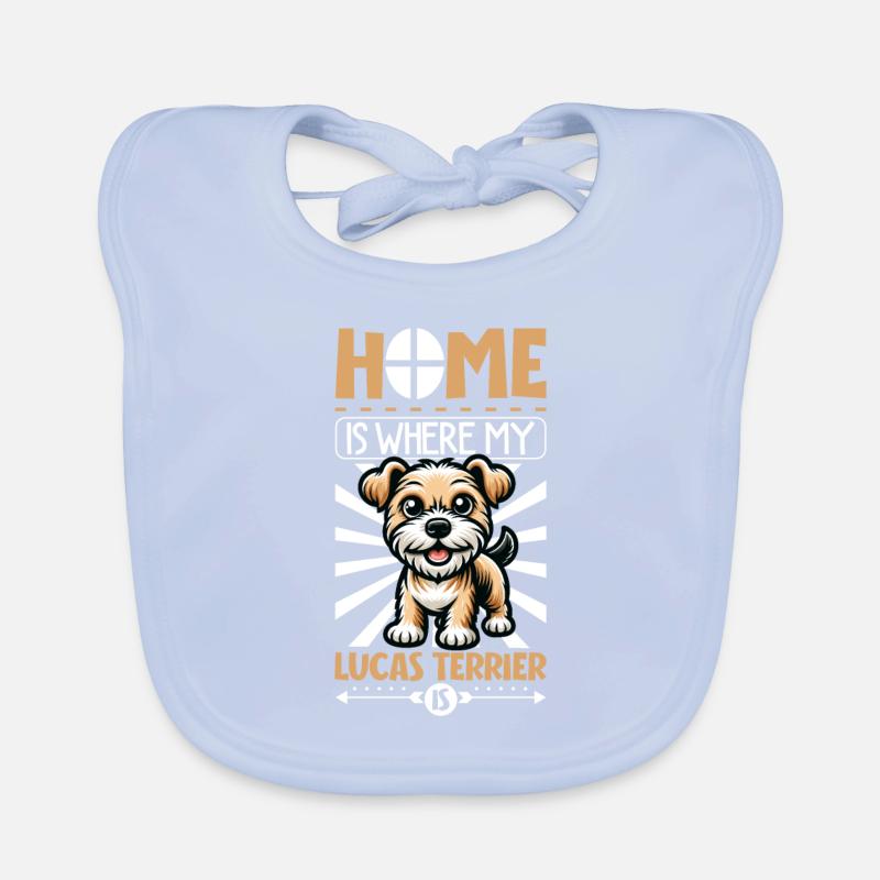 Accueil - Lucas Terrier Bavoir bio Bébé