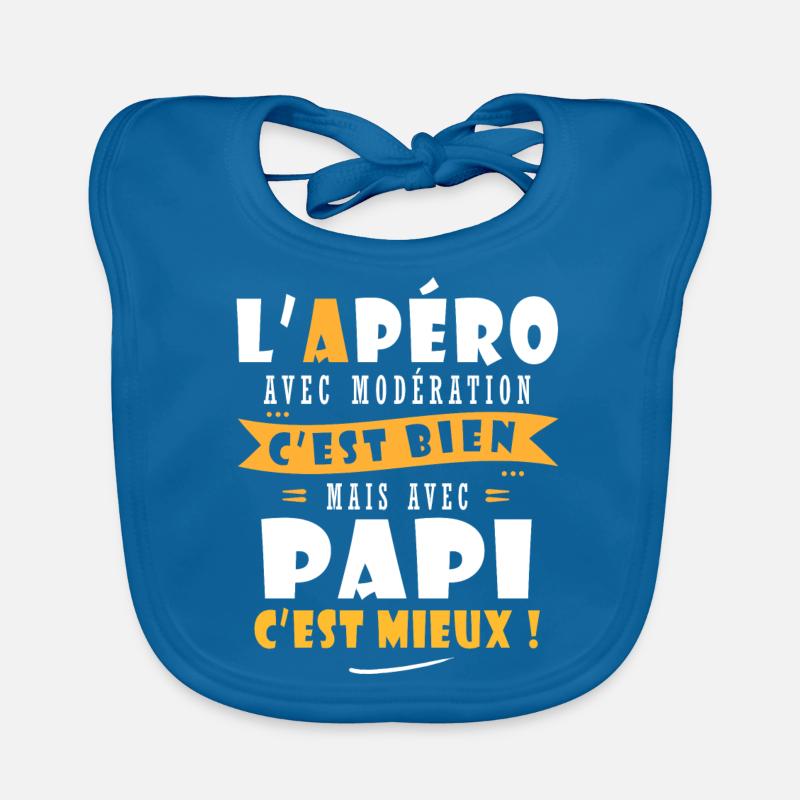 Papi Cadeau Humour papy cadeau papi papy Bavoir bio Bébé