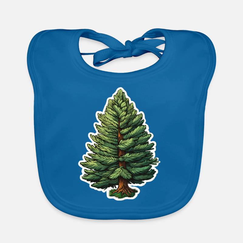 Fir Single Tree Organic Baby Bibs