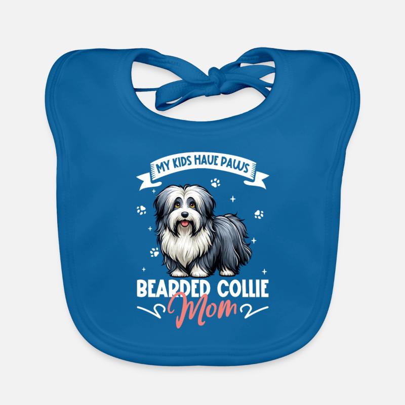 Bearded Collie Mama Baby Bio-Lätzchen