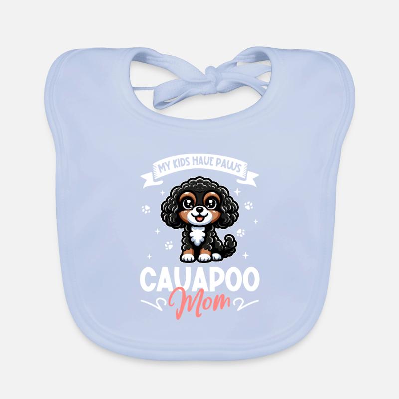Cavapoo Mom Organic Baby Bibs
