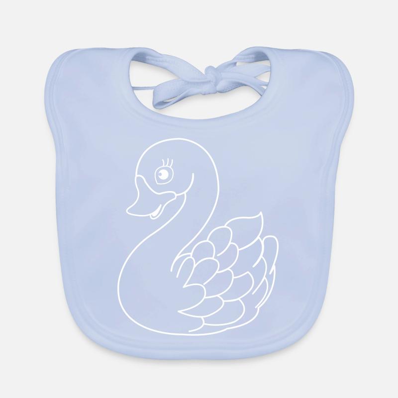 swan Organic Baby Bibs