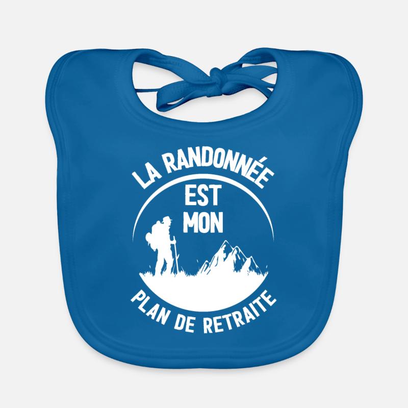 La randonnée est mon plan de retraite Bavoir bio Bébé