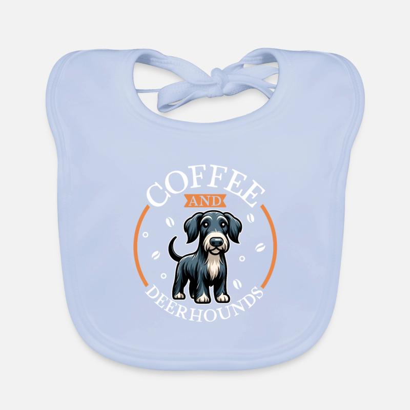 Coffee and Deerhound Organic Baby Bibs
