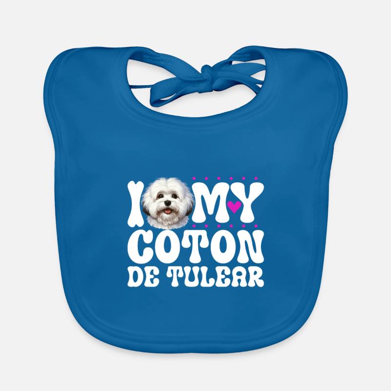 J'adore mon Coton de Tuléar Bavoir bio Bébé