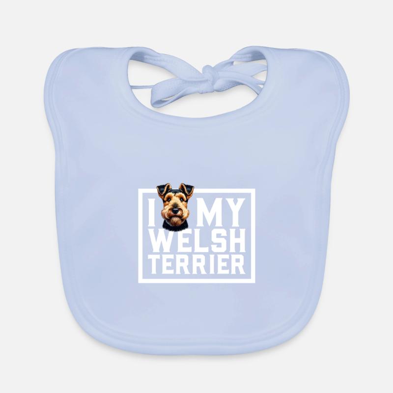 J’adore mon Welsh Terrier Bavoir bio Bébé