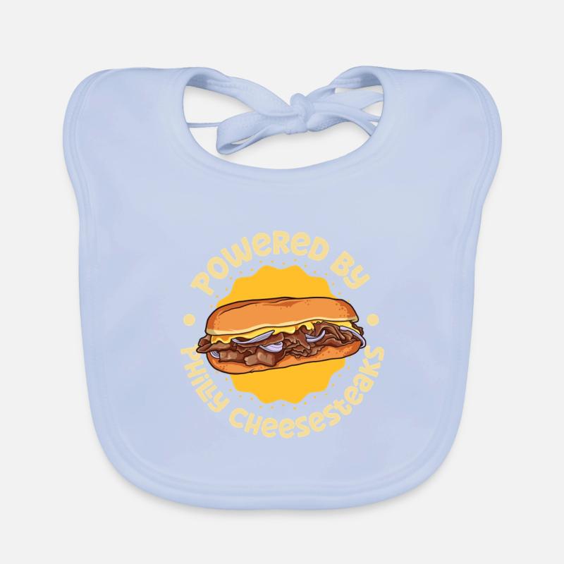 Propulsé par Philly Cheesesteak Bavoir bio Bébé