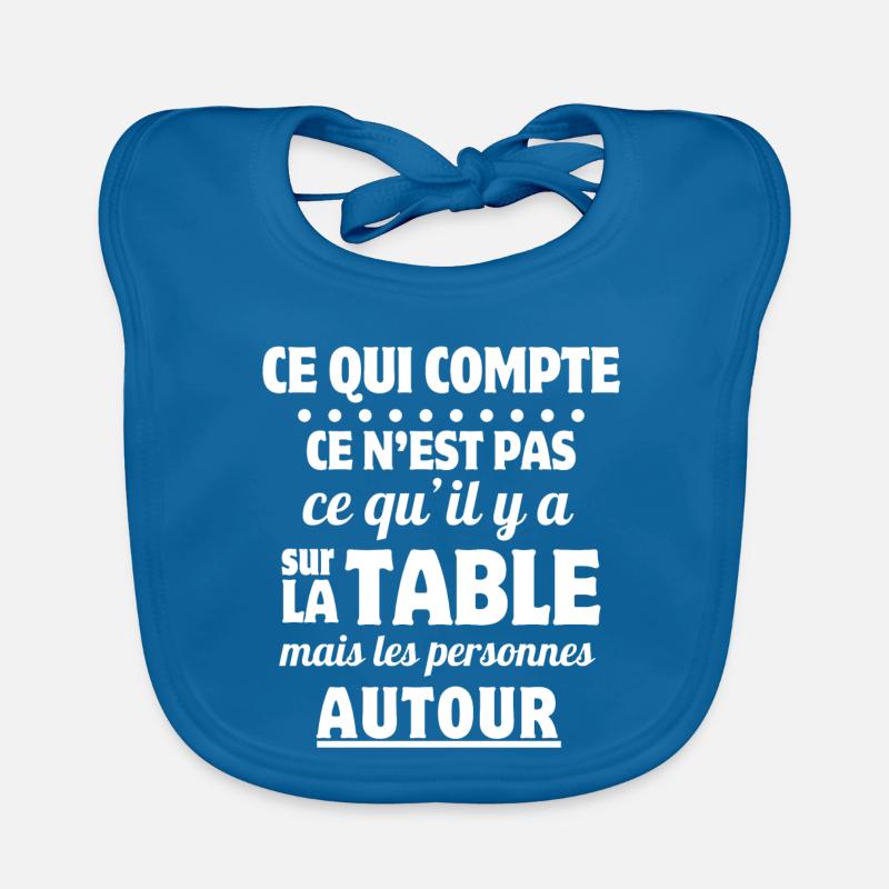repas, repas entre amis, tablier de cuisine Bavoir bio Bébé