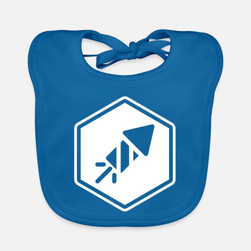 Fe & Py Originals - Bavoir bio Bébé - bleu paon