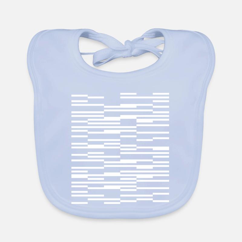 abstract geometric lines design Organic Baby Bibs