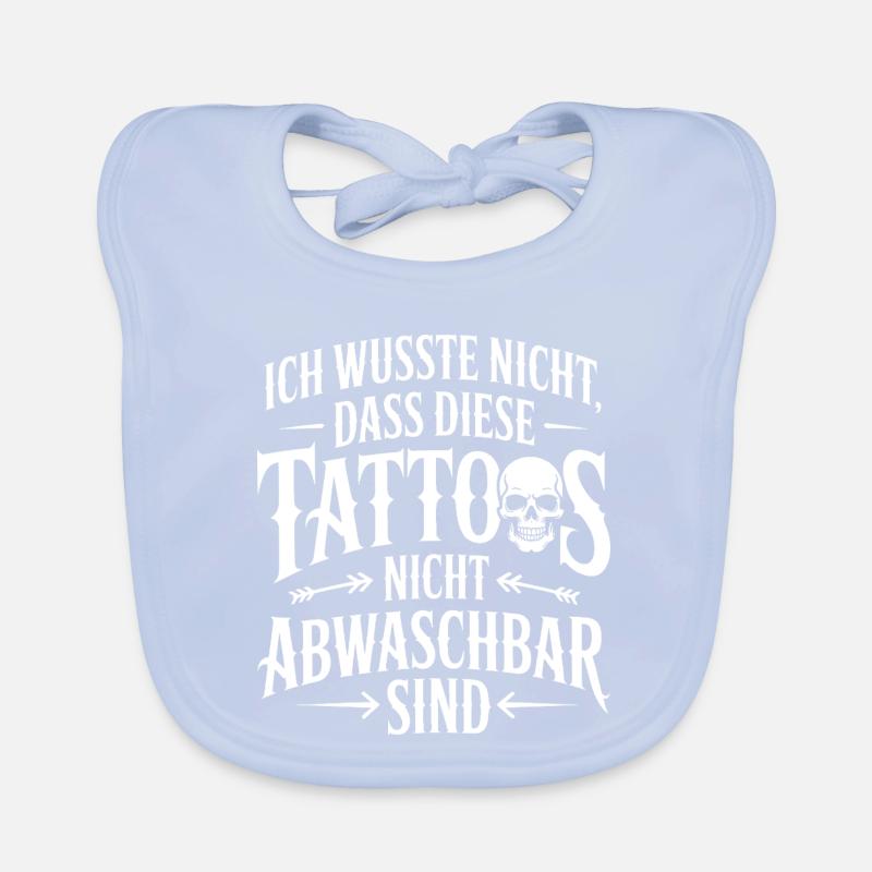 Nicht Abwaschbare Tattoos Spruch Baby Bio-Lätzchen