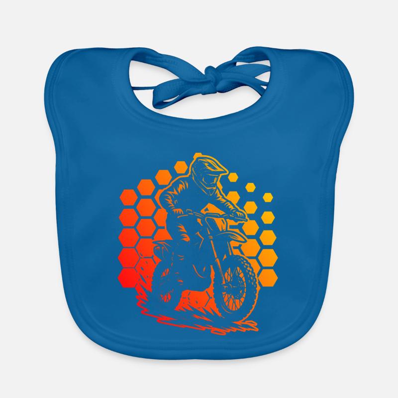 Conception compacte du motocross Bavoir bio Bébé