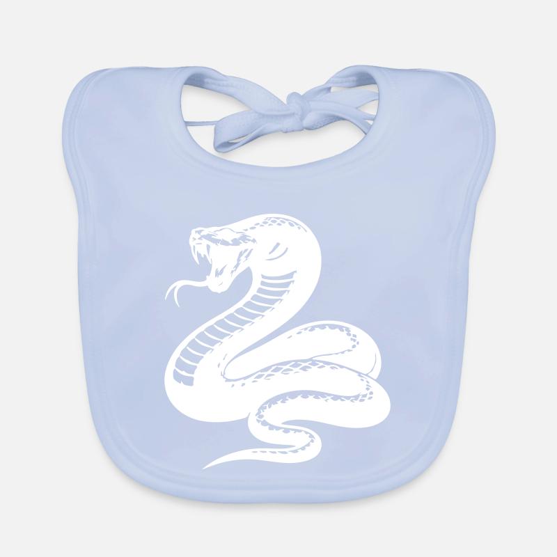 Silhouette du python serpent Bavoir bio Bébé