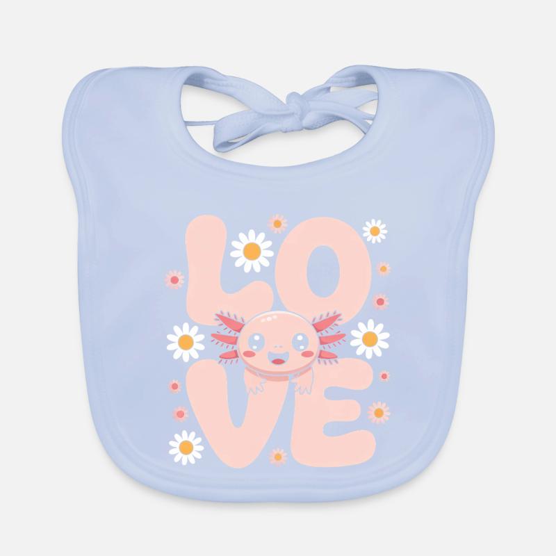 Pastel Love Kawaii Daisy Creature Baby Bio-Lätzchen