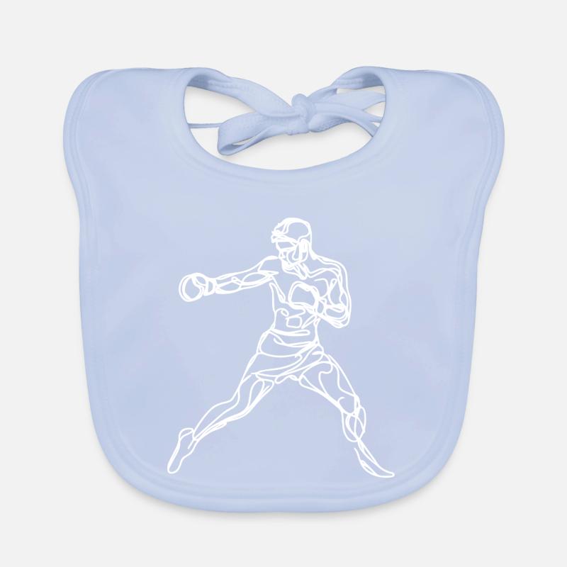 Graphismes Boxer Bavoir bio Bébé