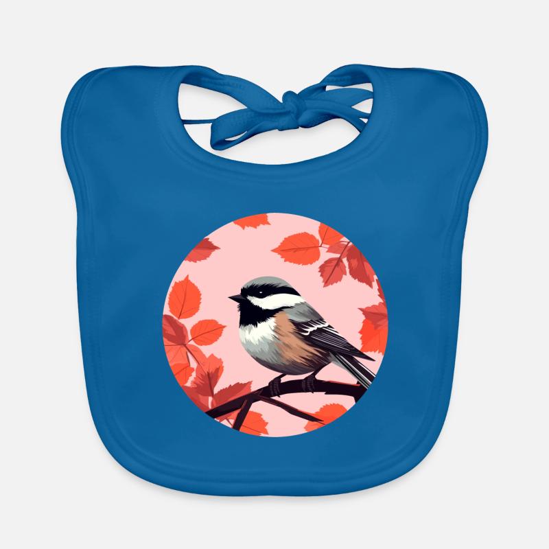 Chickadee bird Organic Baby Bibs