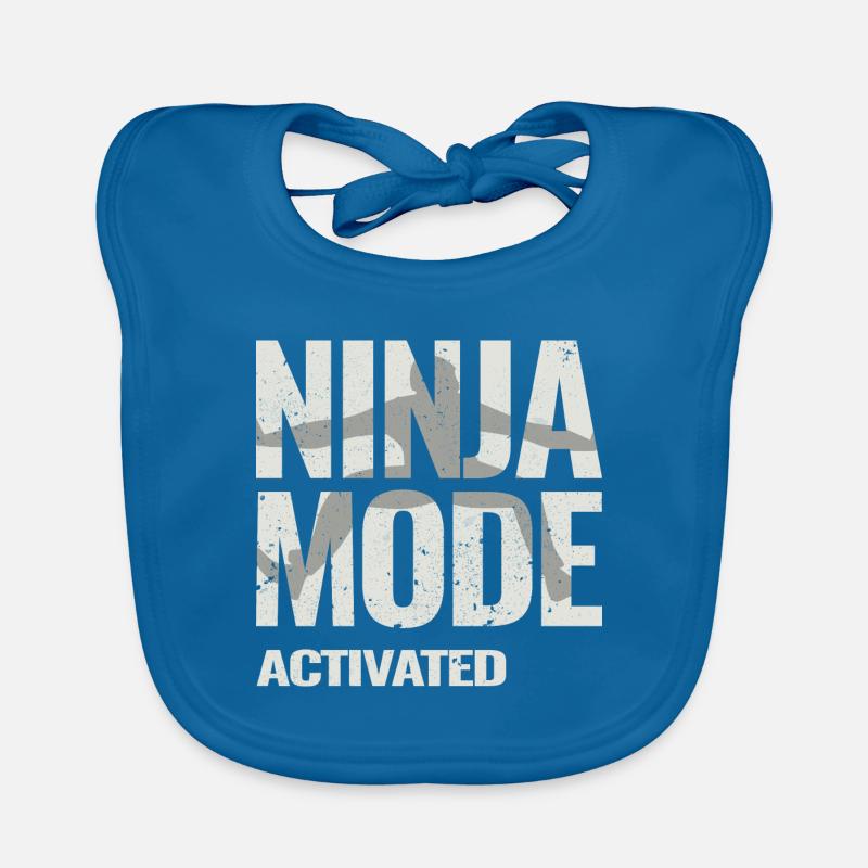 Ninja Warrior - Mode Ninja activé Bavoir bio Bébé