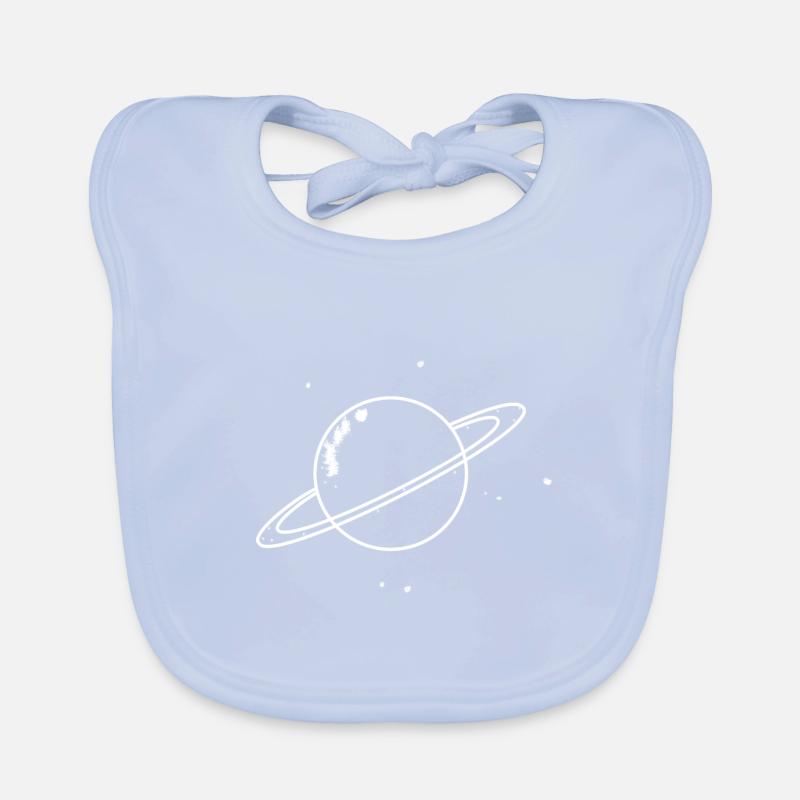 Planet mit Sternen Baby Bio-Lätzchen
