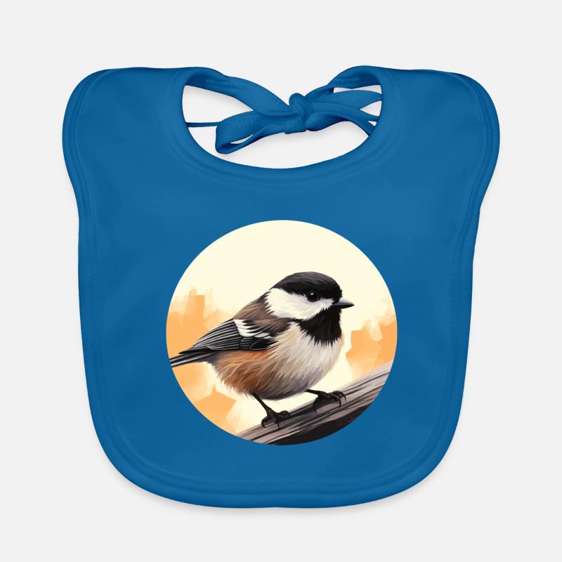 Chickadee bird Organic Baby Bibs