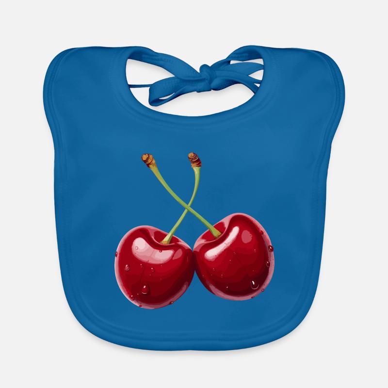 Cherry Organic Baby Bibs