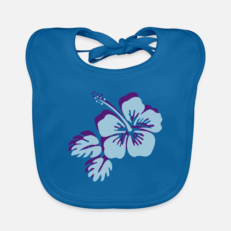 Fleur d'hibiscus fleur d'hibiscus fleur fleur Bavoir bio Bébé