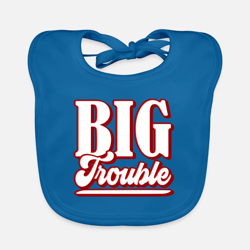 Big Trouble | Colors can be changed Organic Baby Bibs